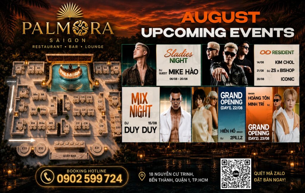 Hình ảnh Khai Trương Palmora Club 18 Nguyễn Cư Trinh